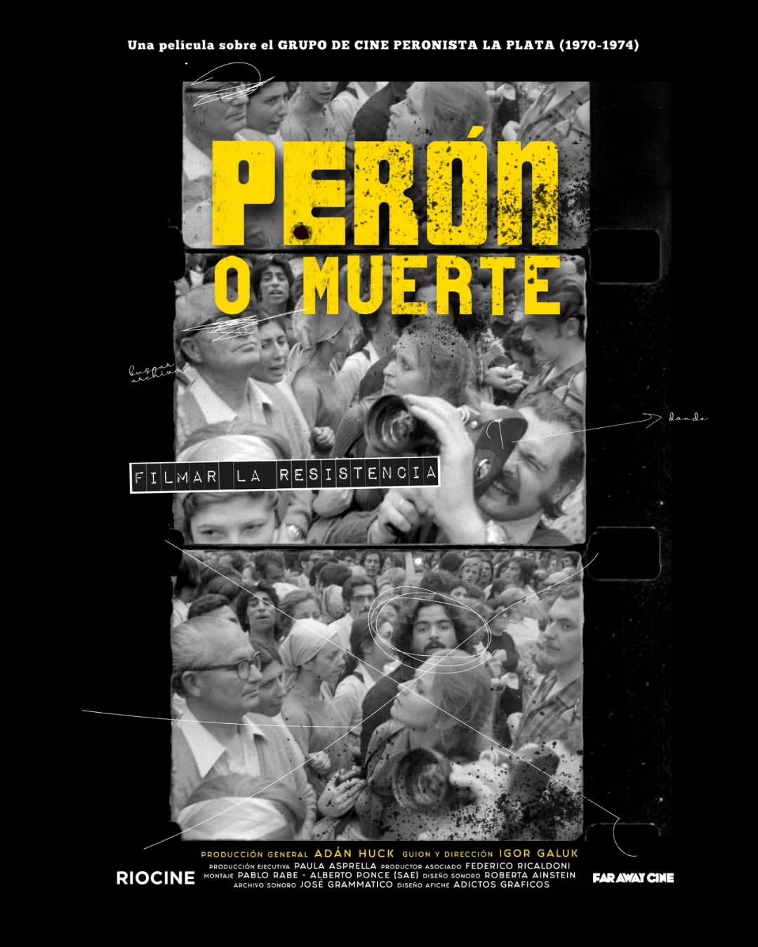 Afiche Perón o muerte: filmar la resistencia